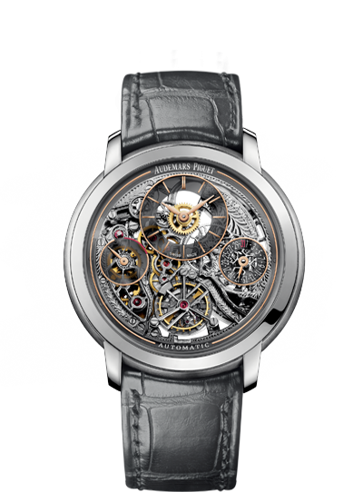 Audemars Piguet 26143PT.OO.D005CR.01 : Jules Audemars 26143 Tourbillon Openworked Platinum