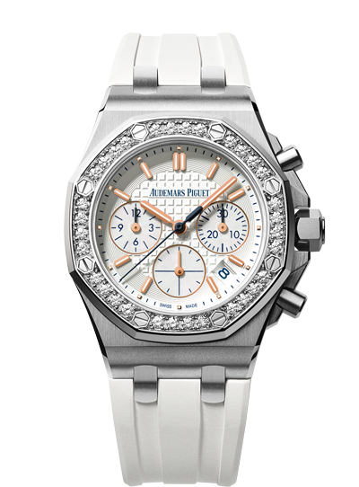 Audemars Piguet 26144ST.ZZ.D010CA.01 : Royal Oak OffShore 26144 Lady Chronograph Stainless Steel / Silver / Diamond / Summer Edition 2017