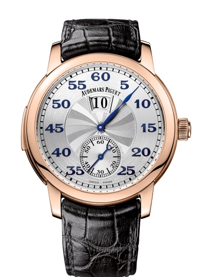 Audemars Piguet 26151OR.OO.D002CR.02 : Jules Audemars Minute Repeater Jumping Hours Pink Gold / Silver