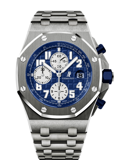 Audemars Piguet 26170TI.OO.1000TI.04 : Royal Oak Offshore 26170 Chronograph Titanium / Blue