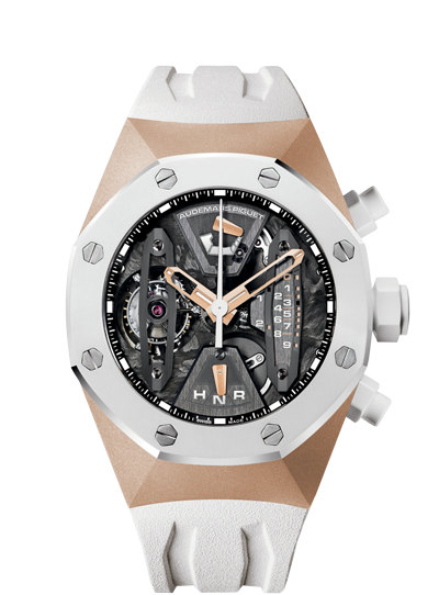 Audemars Piguet 26223RO.OO.D010CA.01 : Royal Oak Concept 26223 Tourbillon Chronograph Pink Gold / White Ceramic