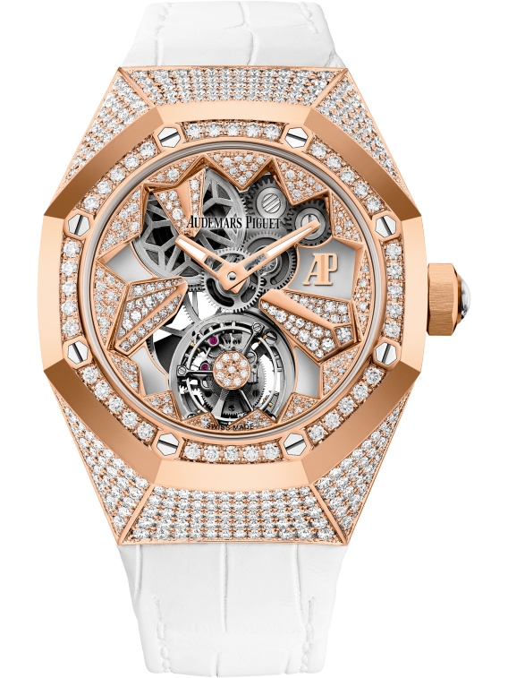Audemars Piguet 26227OR.ZZ.D011CR.01 : Audemars Piguet Royal Oak Concept Flying Tourbillon Pink Gold / Diamond