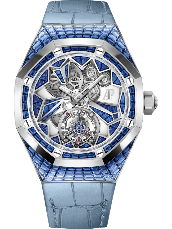 Audemars Piguet 26228BC.SS.D314CR.01 : Audemars Piguet Royal Oak Concept Flying Tourbillon White Gold / Baguette Sapphire