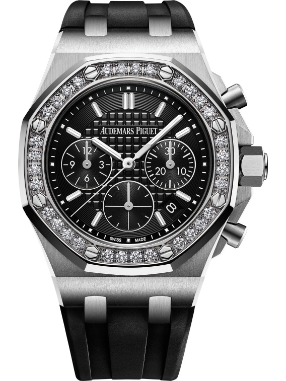 Audemars Piguet 26231ST.ZZ.D002CA.01 : Royal Oak OffShore 26231 Lady Chronograph Stainless Steel / Black / Diamond