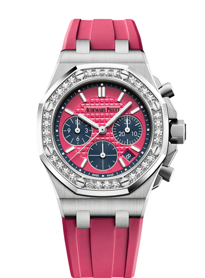 Audemars Piguet 26231ST.ZZ.D069CA.01 : Royal Oak OffShore 26231 Lady Chronograph Stainless Steel / Pink / Diamond
