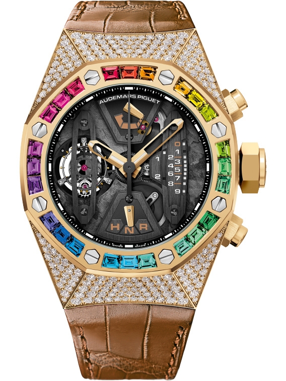 Audemars Piguet 26235BA.YY.D502CR.01 : Royal Oak Concept Tourbillon Chronograph Yellow Gold / Rainbow