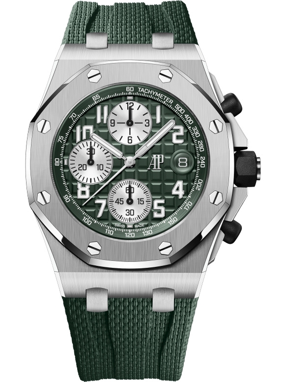 Audemars Piguet 26238TI.OO.A056CA.01 : Royal Oak Offshore Titanium / Khaki / Rubber