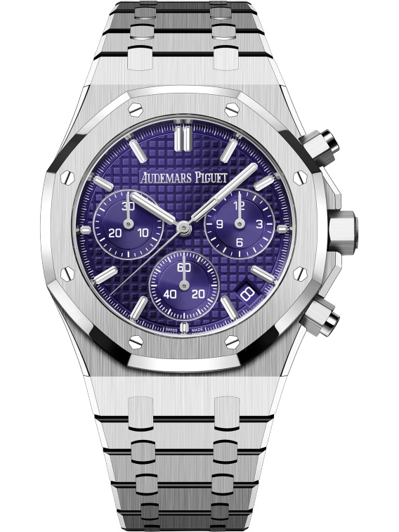 Audemars Piguet 26240BC.OO.1320BC.01 : Royal Oak Chronograph 41 White Gold / Purple / Domaine de Murtoli Special Edition