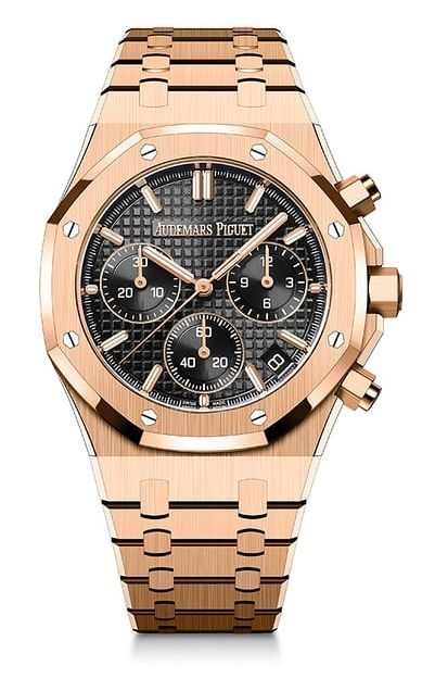 Audemars Piguet 26240OR.OO.1320OR.02 : Royal Oak Chronograph 41 Pink Gold / Black / 50th Anniversary