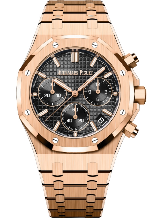Audemars Piguet 26240OR.OO.1320OR.06 : Royal Oak Chronograph 41 Pink Gold / Black