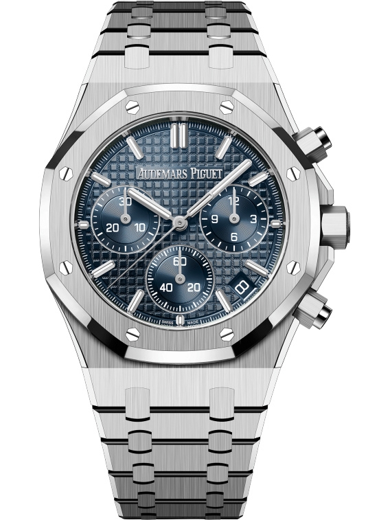 Audemars Piguet 26240ST.OO.1320ST.05 : Royal Oak Chronograph 41 Stainless Steel / Blue