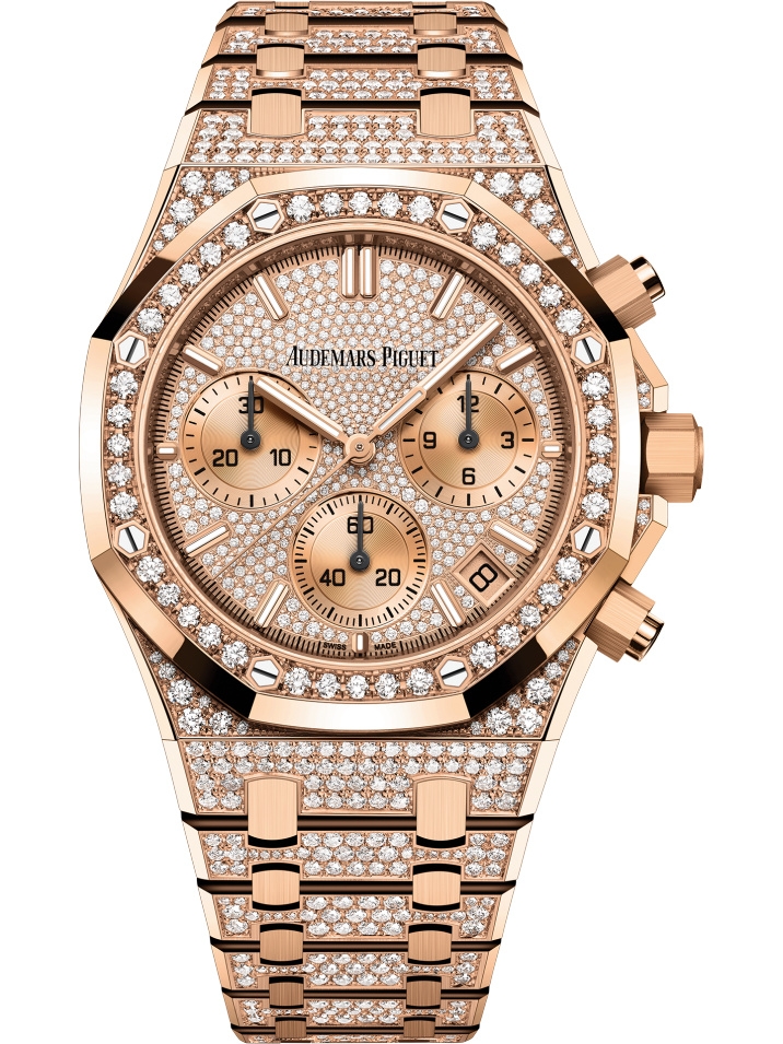 Audemars Piguet 26242OR.ZZ.1322OR.01 : Royal Oak Chronograph 41 Pink Gold / Diamond / 50th Anniversary