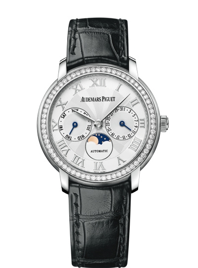 Audemars Piguet 26251BC.ZZ.A002CR.01 : Jules Audemars Day & Date White Gold / Diamond / Silver