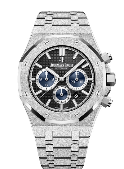 Audemars Piguet 26331BC.GG.1224BC.03 : Royal Oak 41 Chronograph Frosted White Gold / Black