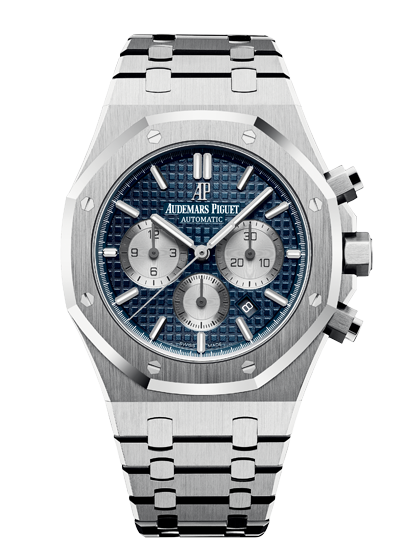 Audemars Piguet 26331ST.OO.1220ST.01 : Royal Oak Chronograph 41 Stainless Steel / Blue