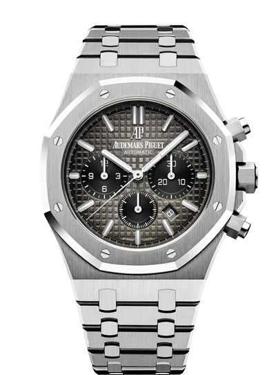 Audemars Piguet 26332PT.OO.1220PT.01 : Royal Oak Chronograph 41 Platinum / Smoked Slate / Bracelet