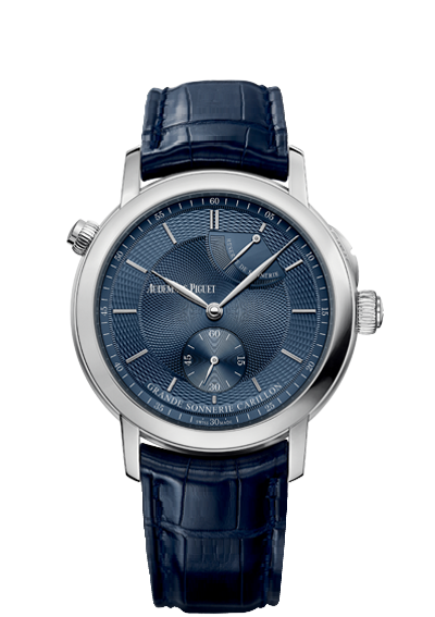 Audemars Piguet 26344PT.OO.D028CR.02 : Jules Audemars 26344 Grande Sonnerie Carillon Platinum / The Hour Glass Blue