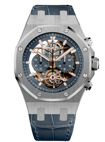 Audemars Piguet 26347PT.OO.D315CR.01 : Royal Oak Tourbillon Chronograph Openworked Platinum