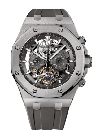 Audemars Piguet 26347TI.GG.D004CA.02 : Royal Oak Tourbillon Chronograph Openworked Titanium / Boutique Edition