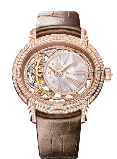 Audemars Piguet 26354OR.ZZ.D812CR.01 : Millenary Tourbillon Pink Gold / MOP