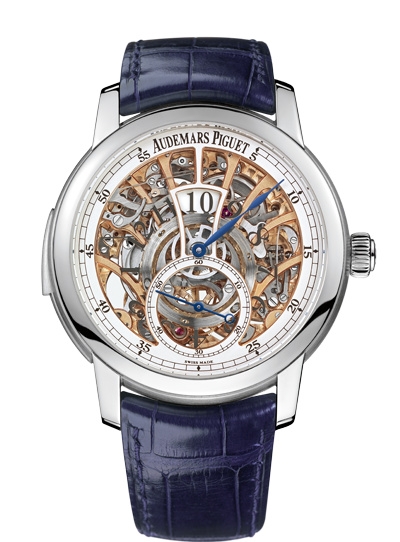 Audemars Piguet 26356PT.OO.D028CR.01 : Jules Audemars Minute Repeater Jumping Hours Platinum / Openworked