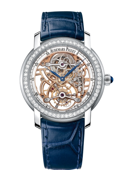 Audemars Piguet 26357PT.ZZ.D028CR.01 : Jules Audemars Tourbillon Platinum / Diamond / Openworked