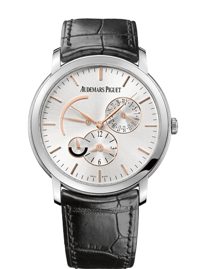Audemars Piguet 26380BC.OO.D002CR.01 : Jules Audemars 15180 Dual Time White Gold / Silver