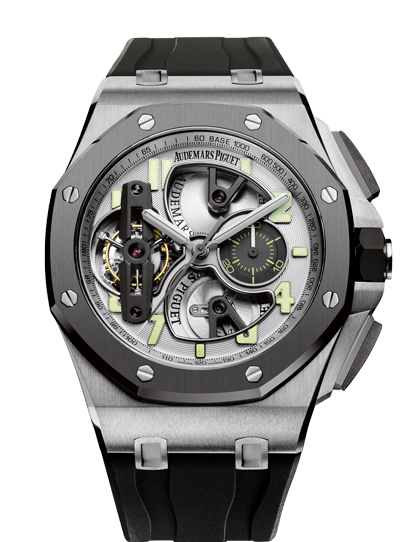 Audemars Piguet 26387IO.OO.D002CA.01 : Royal Oak Offshore Tourbillon Chronograph Titanium