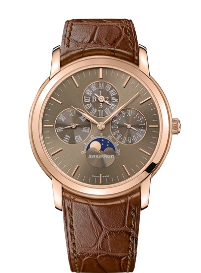 Audemars Piguet 26390OR.OO.D093CR.01 : Jules Audemars 26390 Perpetual Calendar Pink Gold / Brown