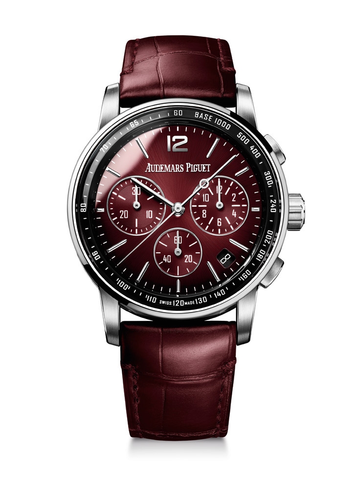 Audemars Piguet 26393BC.OO.A068CR.01 : CODE 11.59 Chronograph Selfwinding White Gold / Burgundy