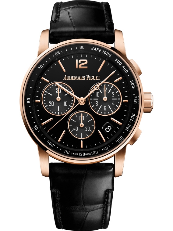 Audemars Piguet 26393OR.OO.A002CR.01 : CODE 11.59 Chronograph Selfwinding Pink Gold / Black
