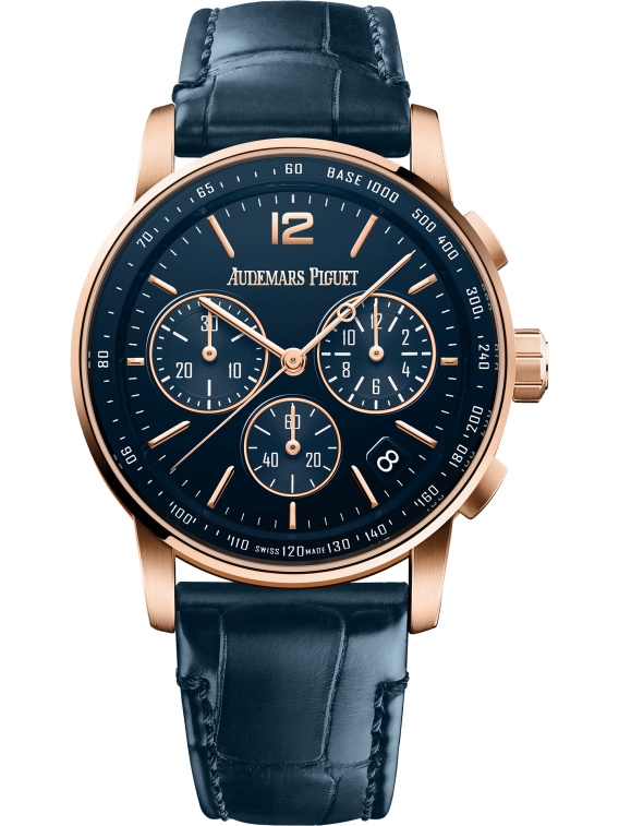 Audemars Piguet 26393OR.OO.A321CR.01 : CODE 11.59 Chronograph Selfwinding Pink Gold / Blue