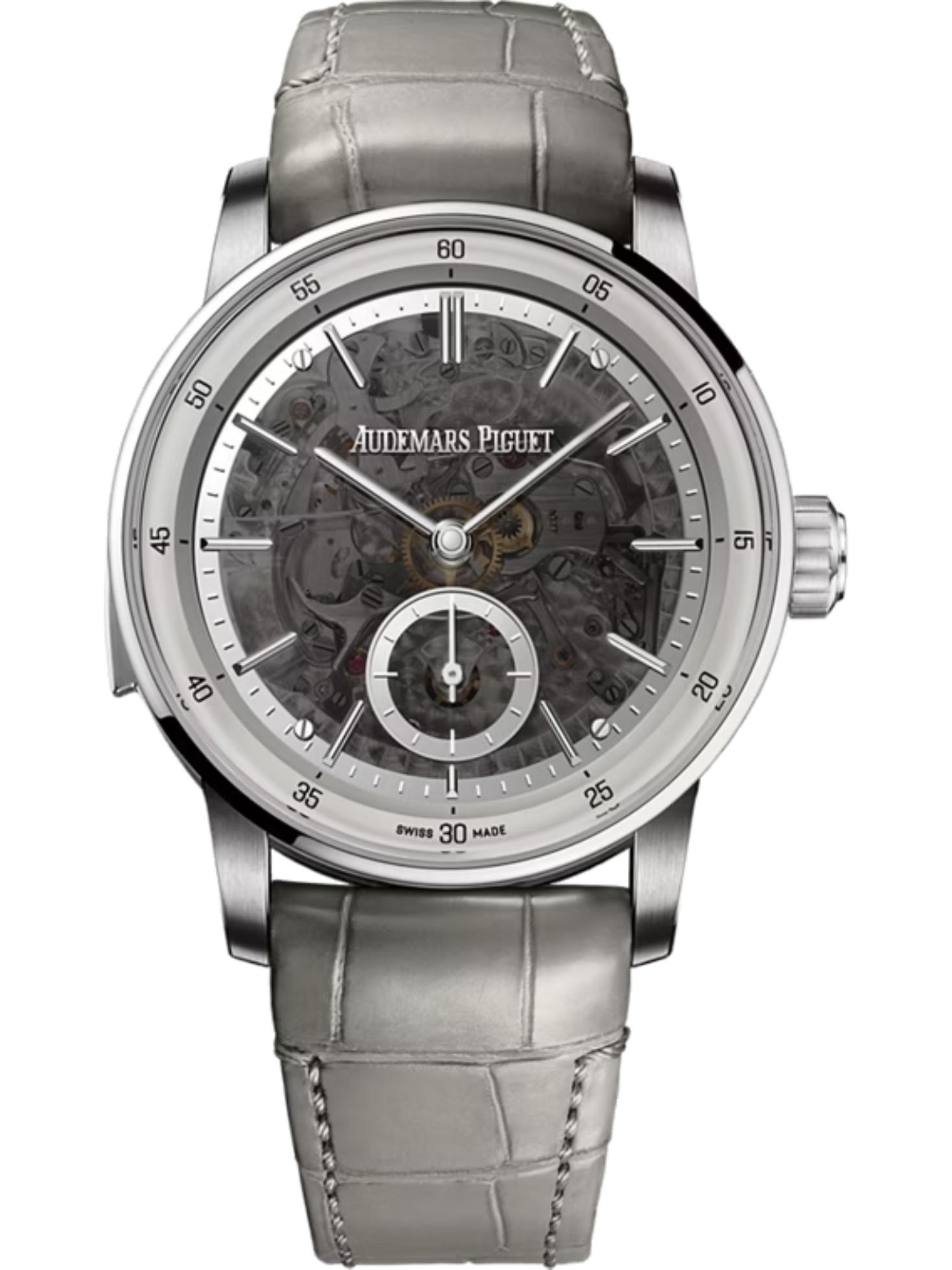 Audemars Piguet 26395BC.OO.D009CR.01 : CODE 11.59 Minute Repeater Supersonnerie White Gold / Smoked Sapphire