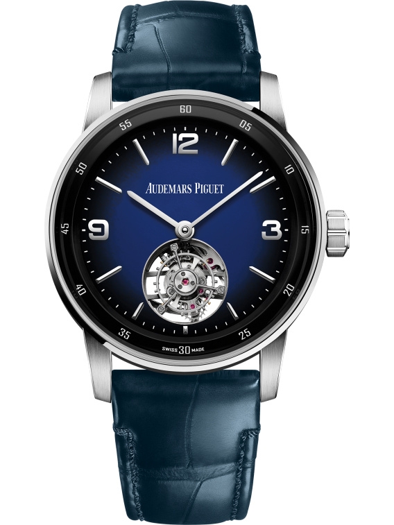 Audemars Piguet 26396BC.OO.D321CR.01 : CODE 11.59 Tourbillon Selfwinding White Gold / Blue