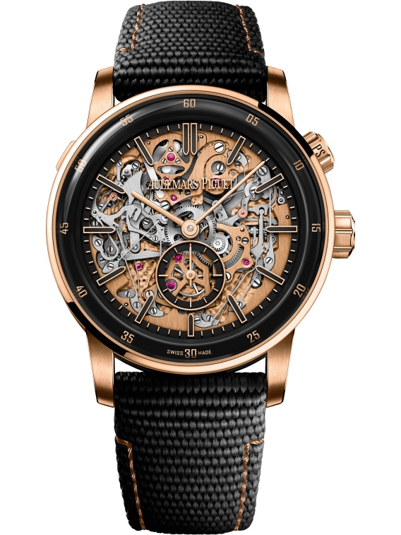 Audemars Piguet 26397NR.OO.D002KB.01 : CODE 11.59 Grande Sonnerie Carillon Supersonnerie Ceramic - Pink Gold / Skeleton