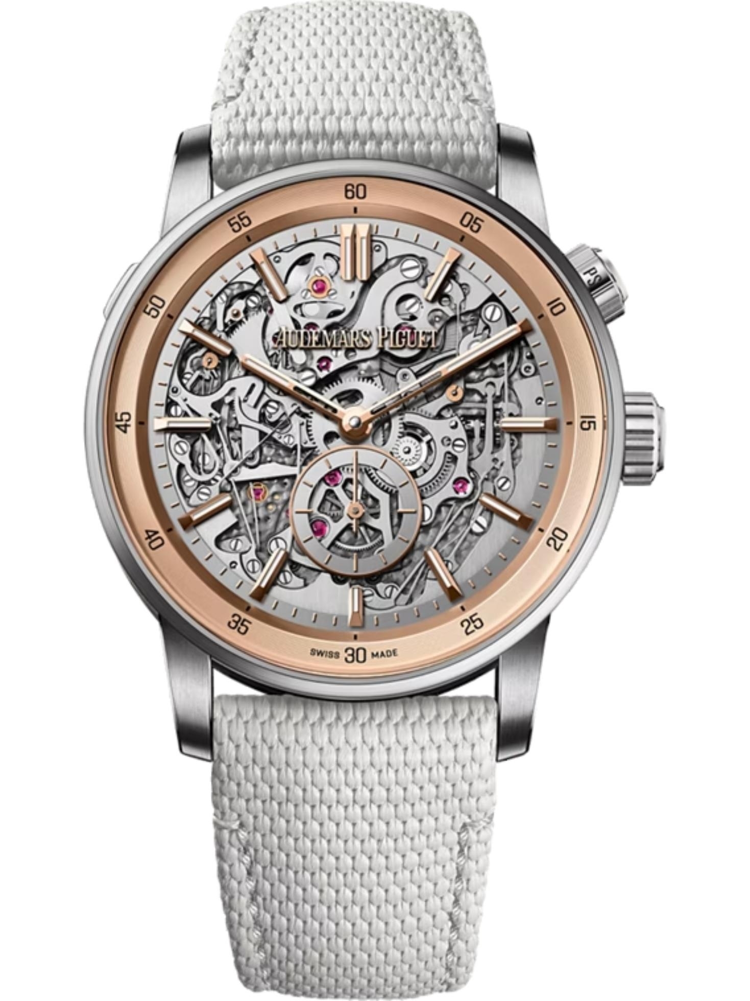 Audemars Piguet 26397PN.OO.D008KB.01 : CODE 11.59 Grande Sonnerie Carillon Supersonnerie Platinum - White Gold / Skeleton /150th Anniversary