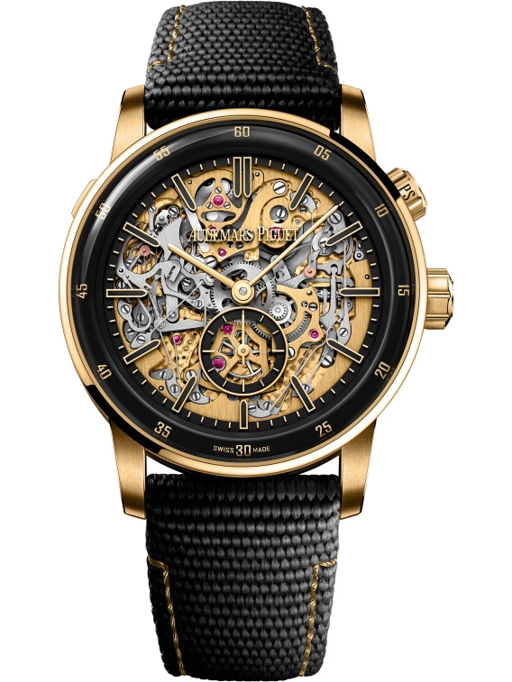 Audemars Piguet 26397QA.OO.D002KB.01 : CODE 11.59 Grande Sonnerie Carillon Supersonnerie Ceramic - Yellow Gold / Skeleton