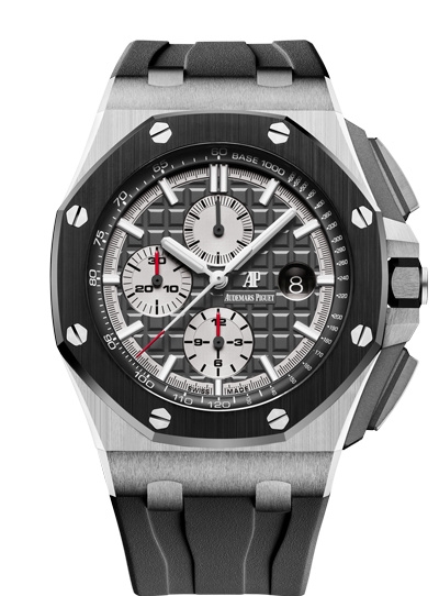 Audemars Piguet 26400IO.OO.A004CA.01 : Royal Oak Offshore 44 Titanium / Ceramic / Grey / Rubber