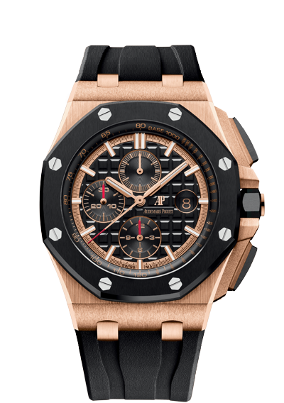 Audemars Piguet 26401RO.OO.A002CA.02 : Royal Oak Offshore 42 Pink Gold / Ceramic / Black / Rubber