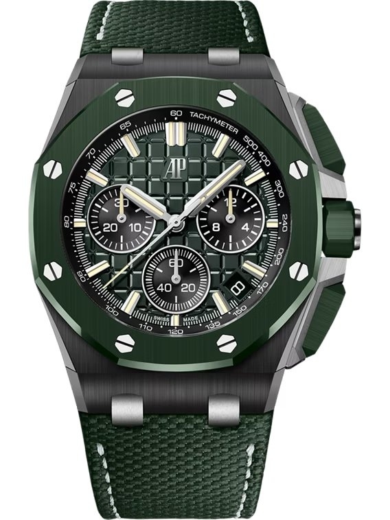 Audemars Piguet 26420CE.OO.A063VE.01 : Royal Oak Offshore 43 Ceramic - Green Ceramic / Green