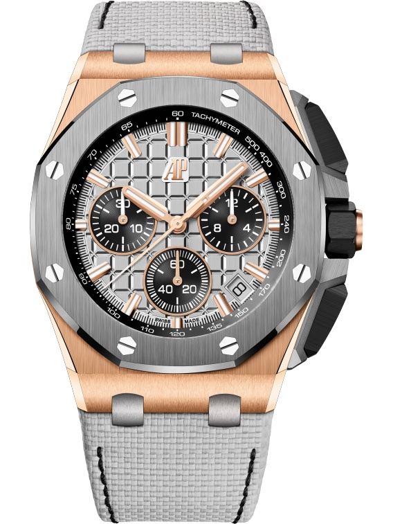 Audemars Piguet 26420OI.OO.A015VE.01 : Royal Oak Offshore 43 Pink Gold - Titanium / Grey