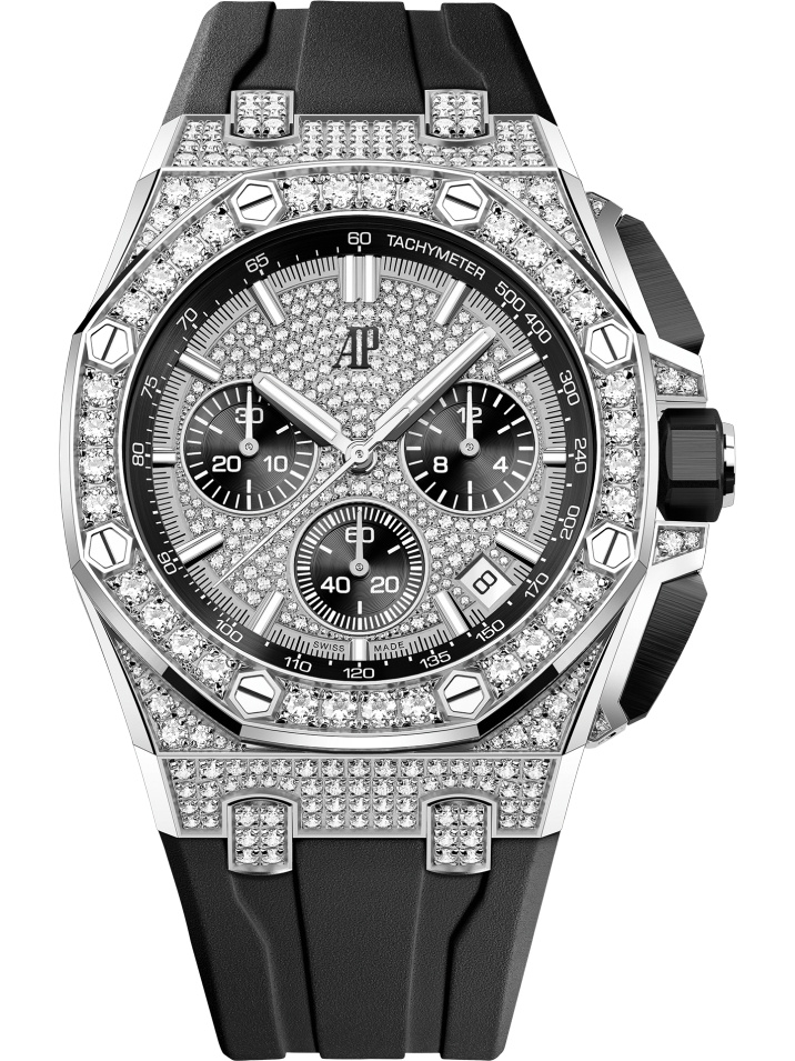 Audemars Piguet 26423BC.ZZ.D002CA.01 : Royal Oak Offshore 43 White Gold - Diamond / Diamond