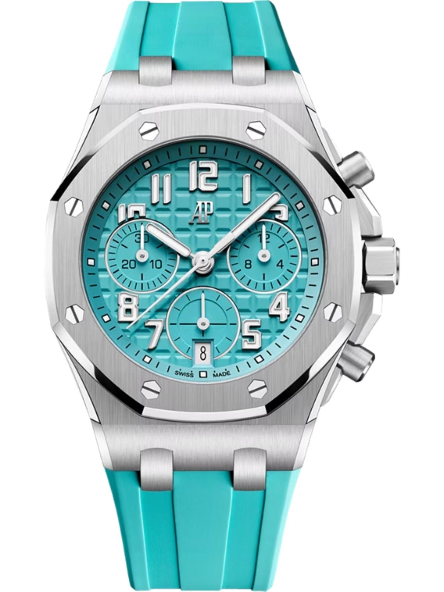 Audemars Piguet 26430TI.OO.A358CA.01-B : Royal Oak Offshore Selfwinding Chronograph 37 Titanium / Turquoise