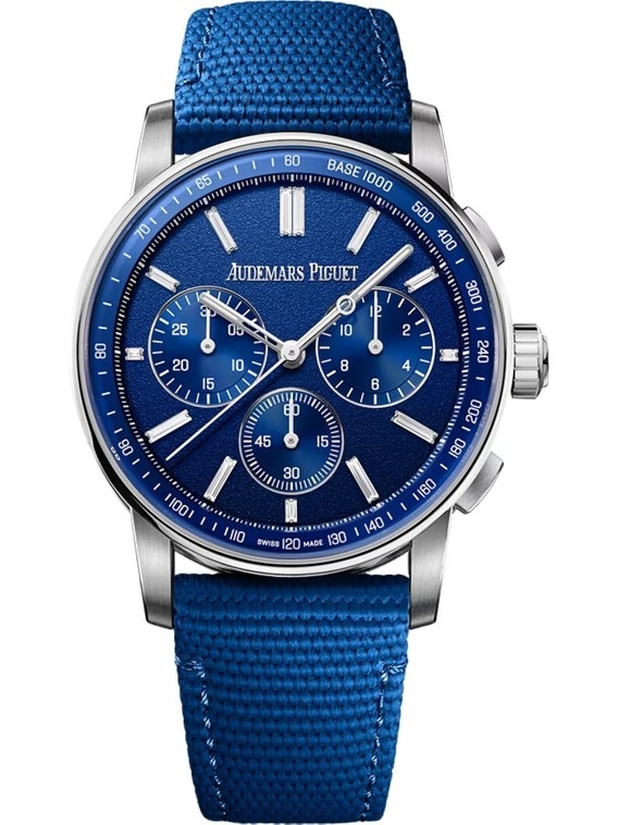 Audemars Piguet 26439NB.OO.A346KB.01 : CODE 11.59 Chronograph Selfwinding Blue Ceramic - White Gold / Tuscany Blue