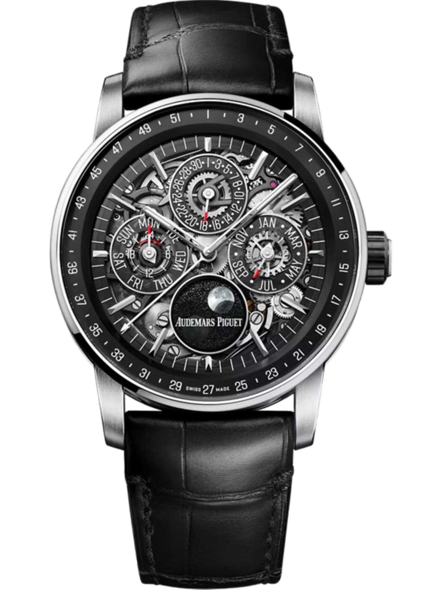 Audemars Piguet 26443NB.OO.D002CR.01 : CODE 11.59 Perpetual Calendar Openworked White Gold - Black Ceramic
