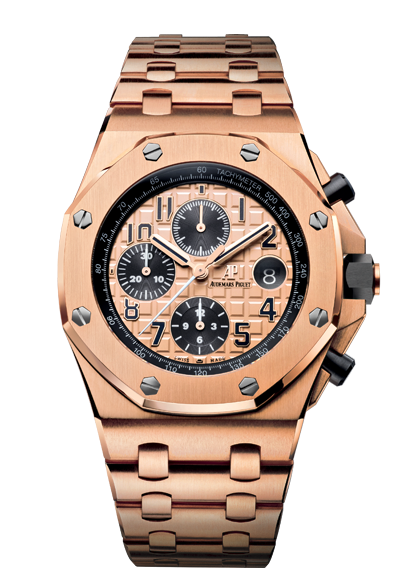 Audemars Piguet 26470OR.OO.1000OR.01 : Royal Oak Offshore 26470 Pink Gold / Pink Gold / Bracelet