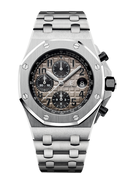 Audemars Piguet 26470PT.OO.1000PT.01 : Royal Oak Offshore 42 Platinum / Slate / Bracelet