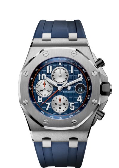 Audemars Piguet 26470ST.OO.A027CA.01 : Royal Oak Offshore 26470 Stainless Steel / Blue / Rubber