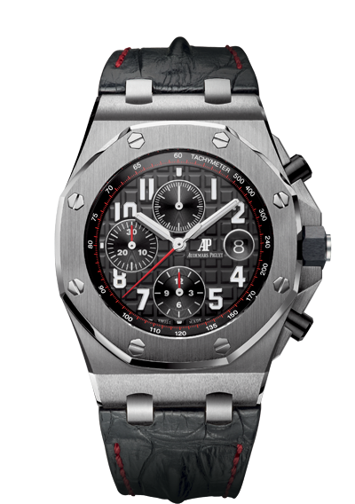Audemars Piguet 26470ST.OO.A101CR.01 : Royal Oak Offshore 26470 Stainless Steel / Black / Alligator