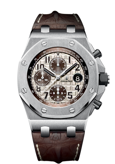 Audemars Piguet 26470ST.OO.A801CR.01 : Royal Oak Offshore 26470 Stainless Steel / Safari / Alligator